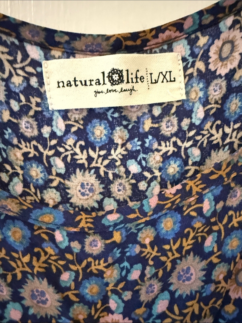 NATURAL LIFE Kaia Floral Tiered Maxi Dress Large/XL - Picture 2 of 6
